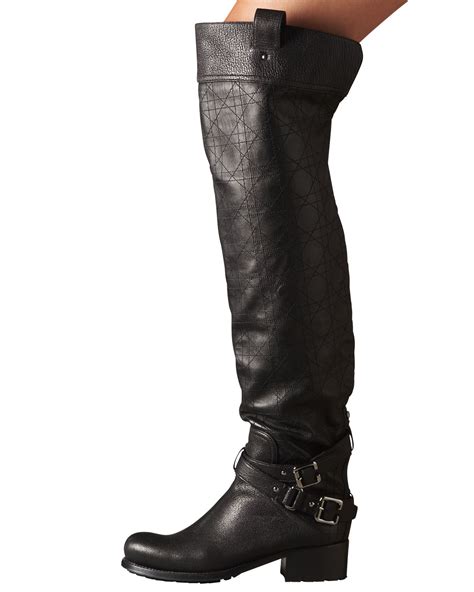 dior over the knee biker boots|Dior d major shoes.